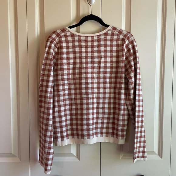 Madewell Carmon Cardigan Crop Gingham - Picture 6 of 8